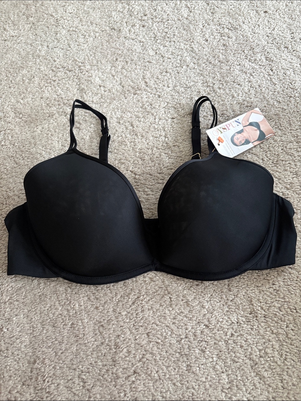 Seamless Black T-Shirt Bra with Light Support - Women Intimates & Sleepwear